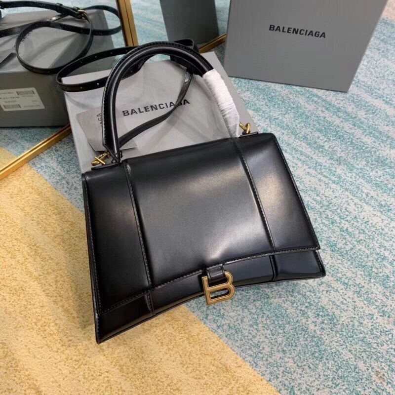 Balenciaga HOURGLASS MEDIUM TOP HANDLE BAG B108892 black