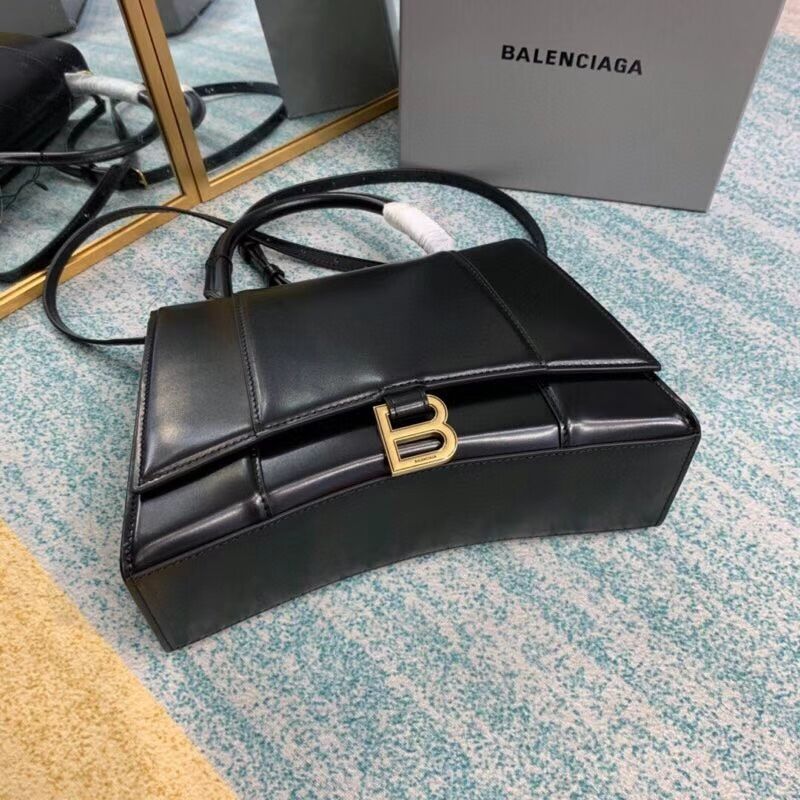 Balenciaga HOURGLASS MEDIUM TOP HANDLE BAG B108892 black
