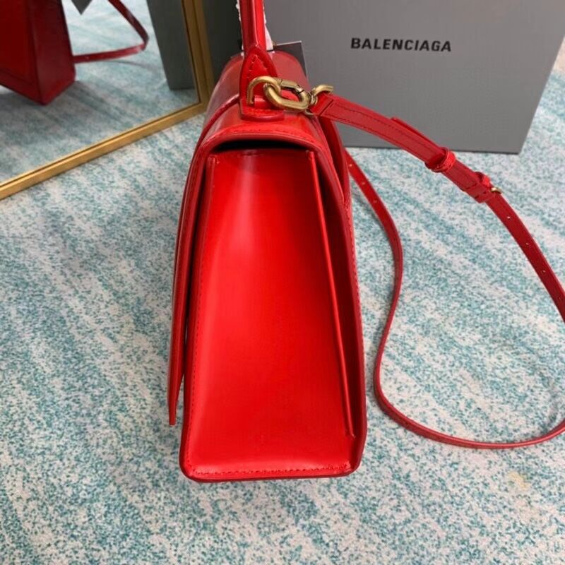 Balenciaga HOURGLASS MEDIUM TOP HANDLE BAG B108892 red