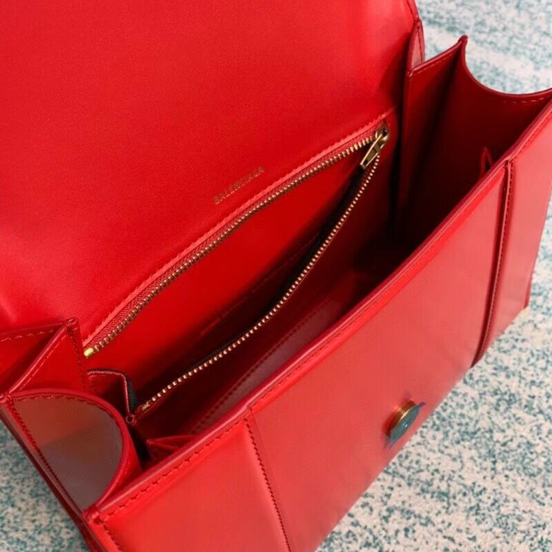 Balenciaga HOURGLASS MEDIUM TOP HANDLE BAG B108892 red