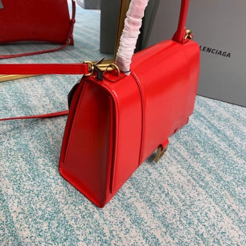 Balenciaga HOURGLASS MEDIUM TOP HANDLE BAG B108892 red