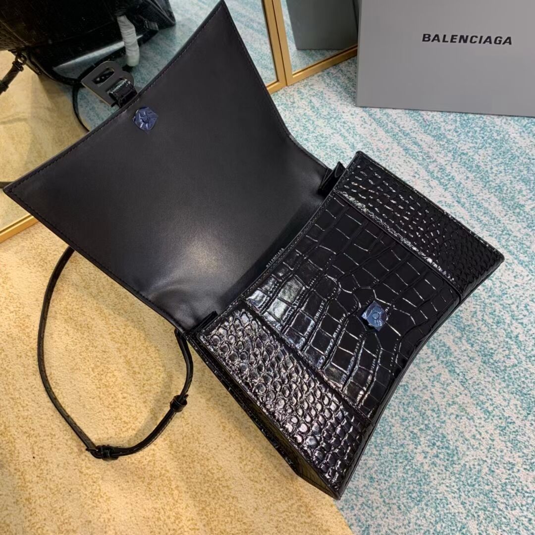Balenciaga HOURGLASS MEDIUM TOP HANDLE BAG B108892E black