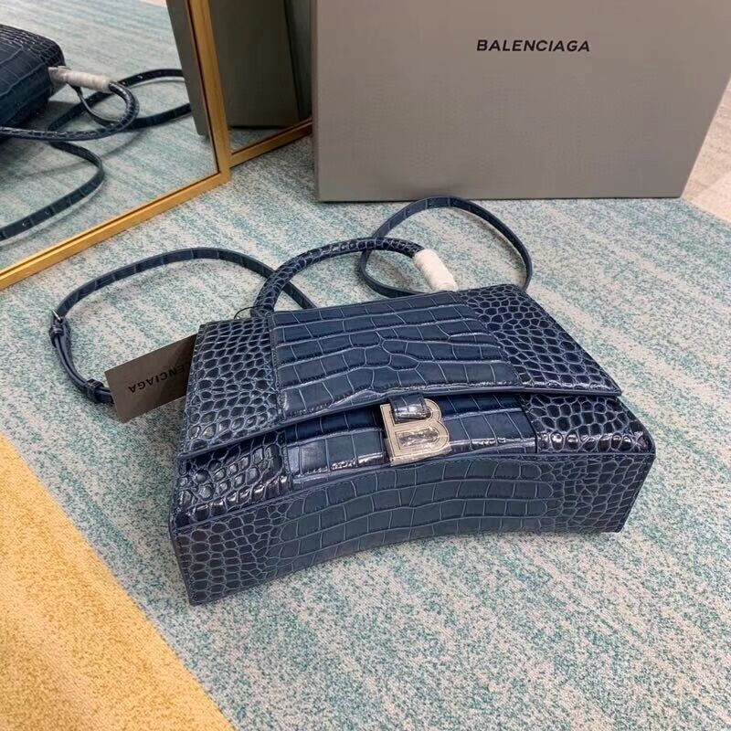 Balenciaga HOURGLASS MEDIUM TOP HANDLE BAG B108892E blue