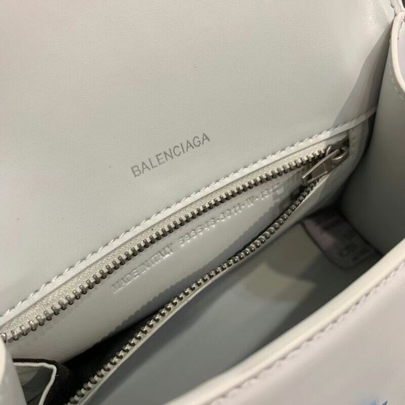 Balenciaga HOURGLASS SMALL TOP HANDLE BAG B108895-1 white