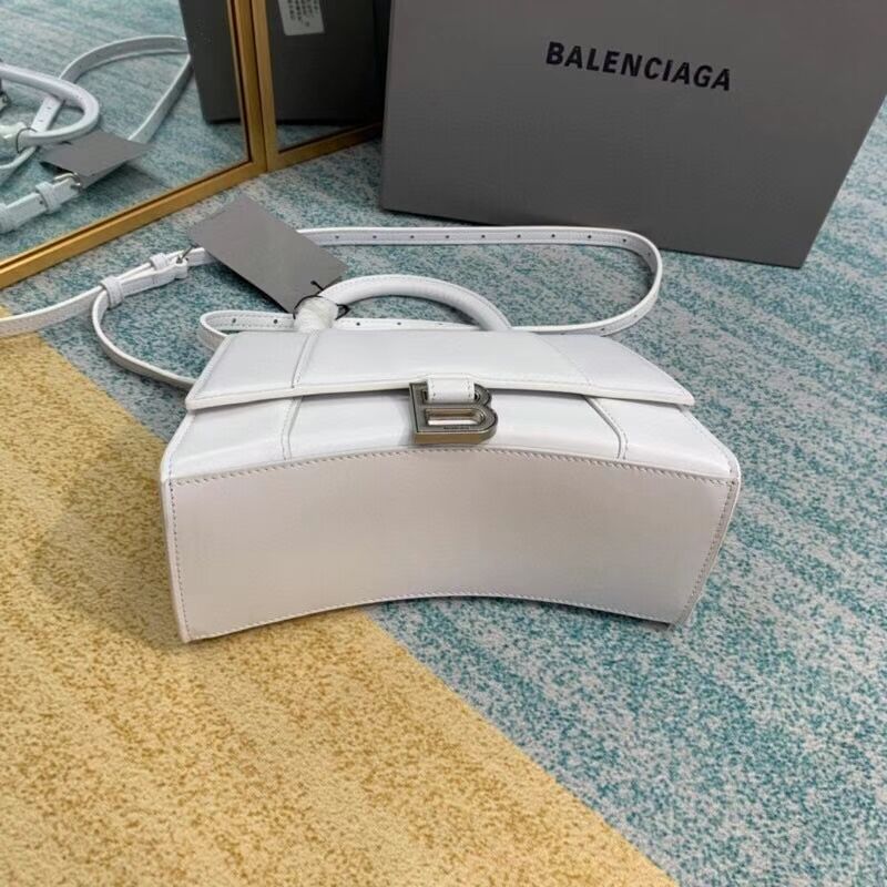 Balenciaga HOURGLASS SMALL TOP HANDLE BAG B108895-1 white