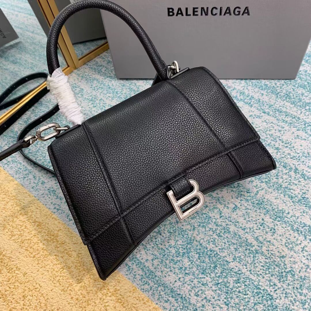 Balenciaga HOURGLASS SMALL TOP HANDLE BAG B108895 black