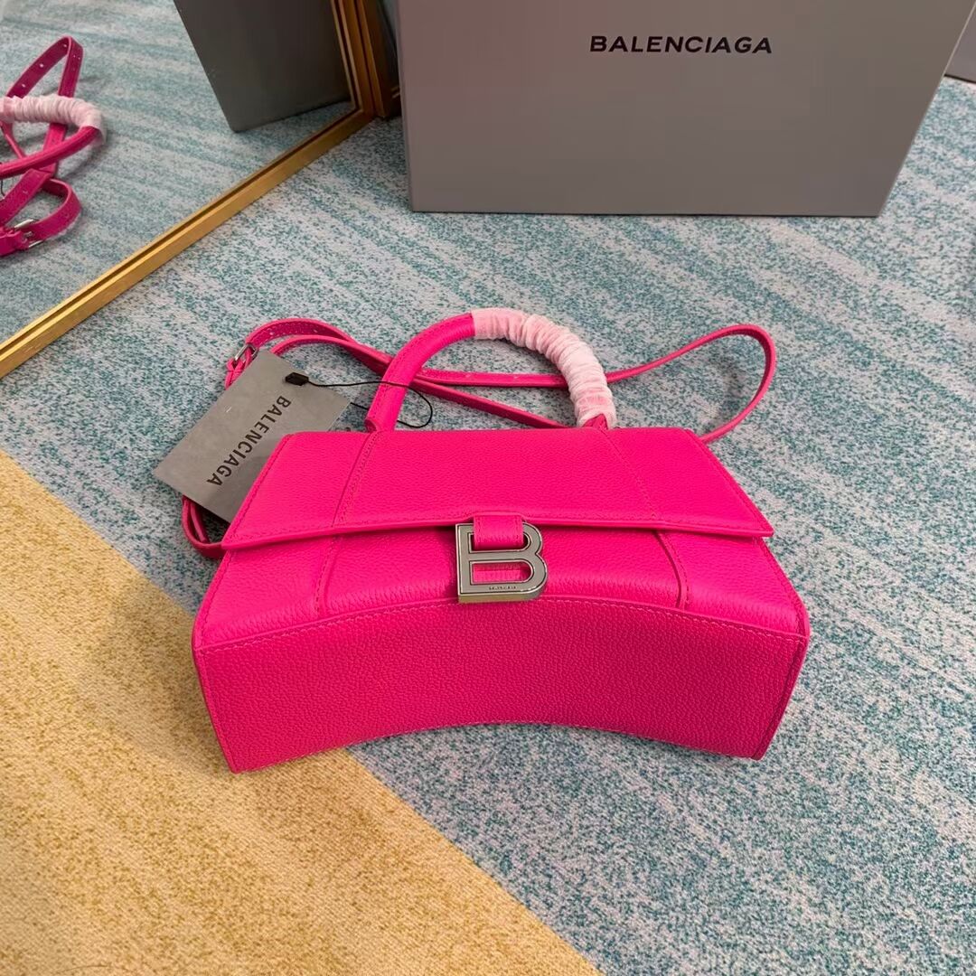 Balenciaga HOURGLASS SMALL TOP HANDLE BAG B108895 neon pink