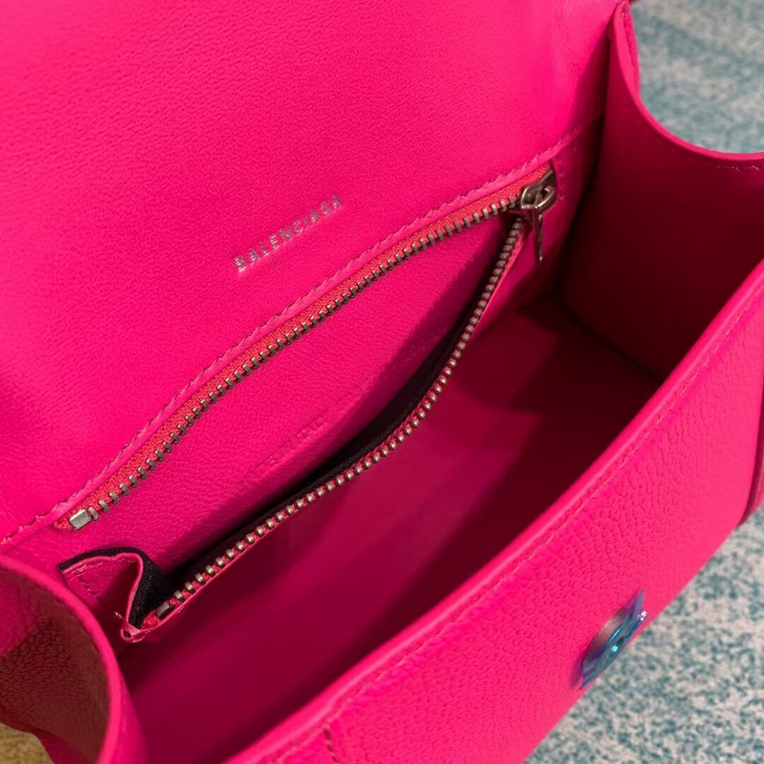 Balenciaga HOURGLASS SMALL TOP HANDLE BAG B108895 neon pink
