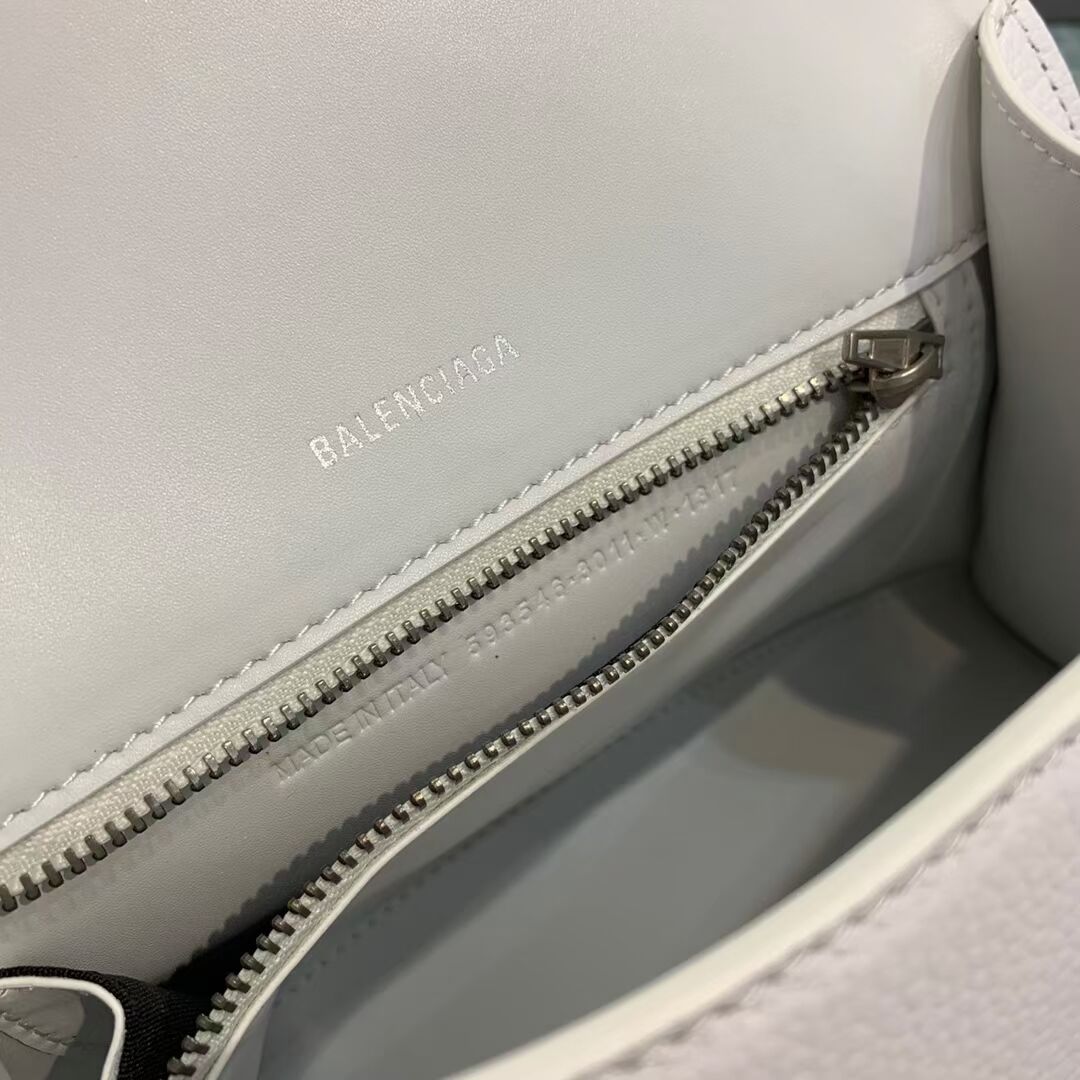 Balenciaga HOURGLASS SMALL TOP HANDLE BAG B108895 white