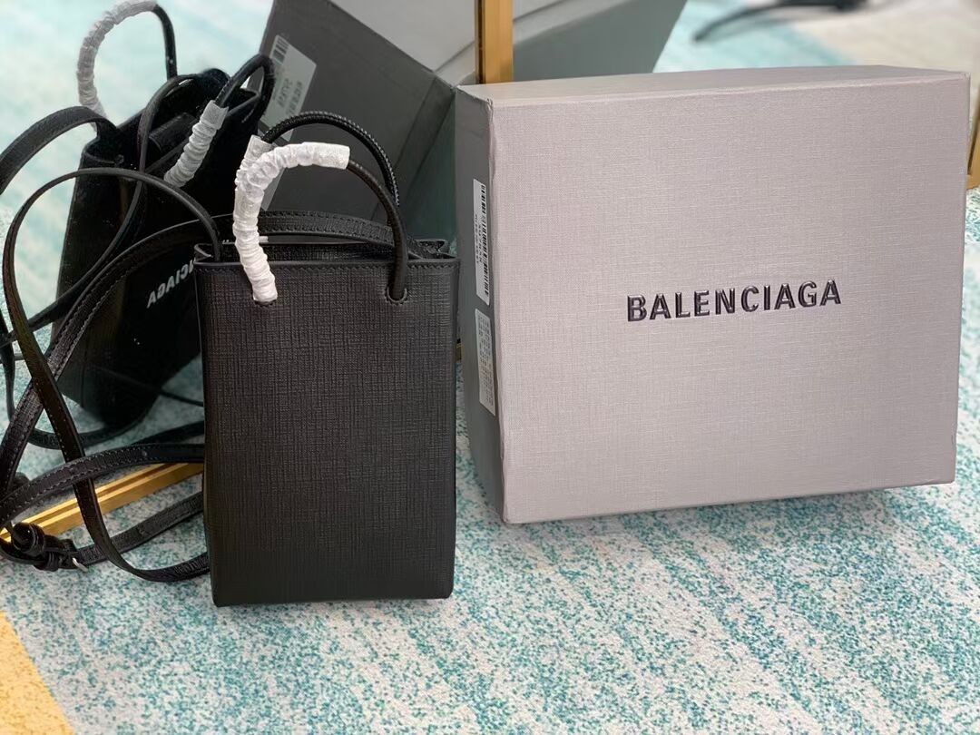 Balenciaga Original Leather Mini Shopper Bag B152865 black