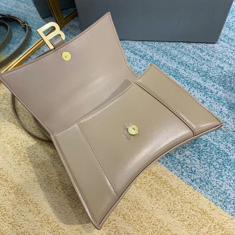 Balenciaga HOURGLASS SMALL TOP HANDLE BAG B108895-1 apricot