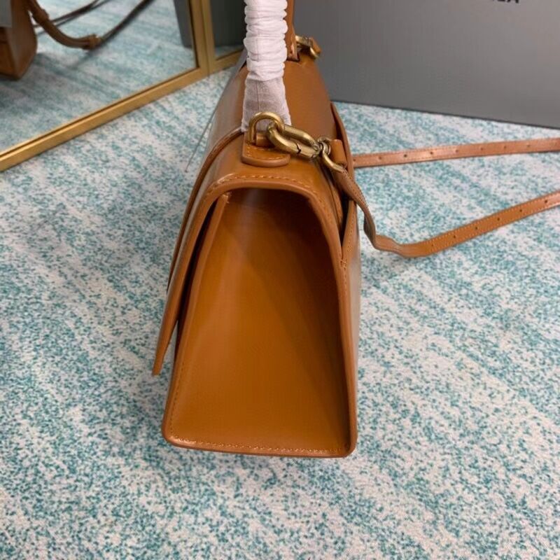 Balenciaga HOURGLASS SMALL TOP HANDLE BAG B108895-1 brown