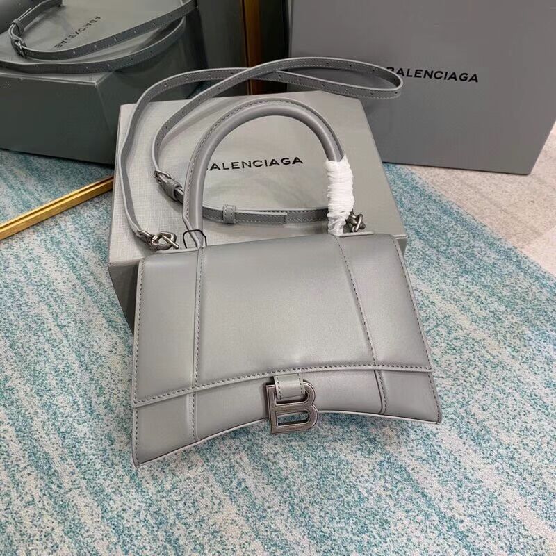 Balenciaga HOURGLASS SMALL TOP HANDLE BAG B108895-1 grey