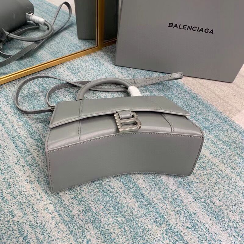 Balenciaga HOURGLASS SMALL TOP HANDLE BAG B108895-1 grey 