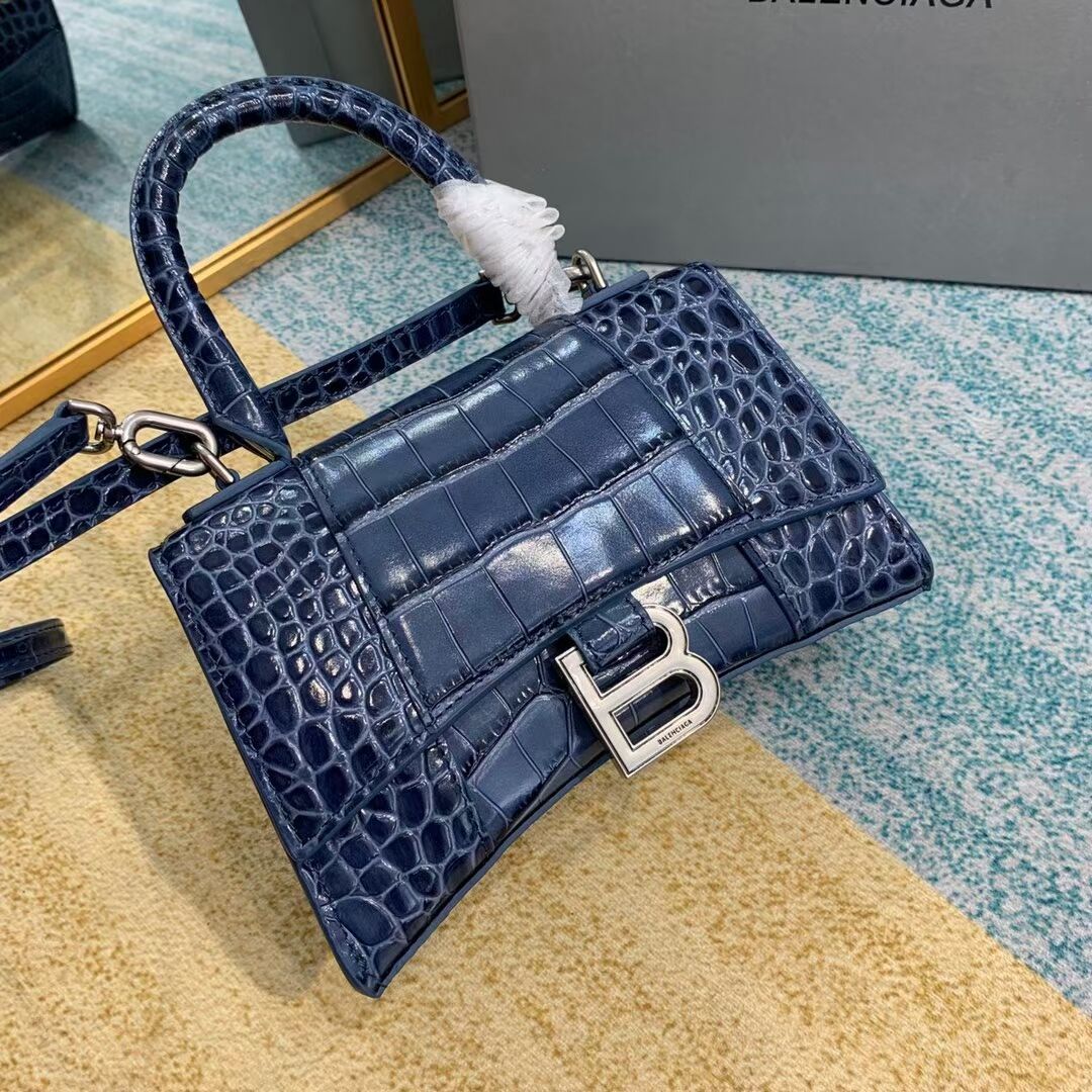 Balenciaga Hourglass XS Top Handle Bag 28331S blue