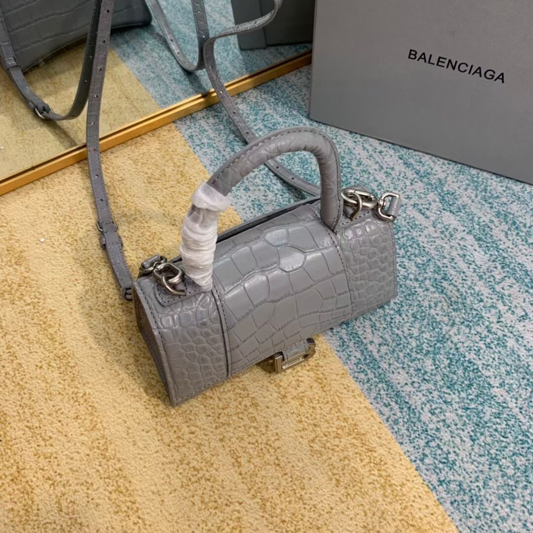 Balenciaga Hourglass XS Top Handle Bag 28331S grey