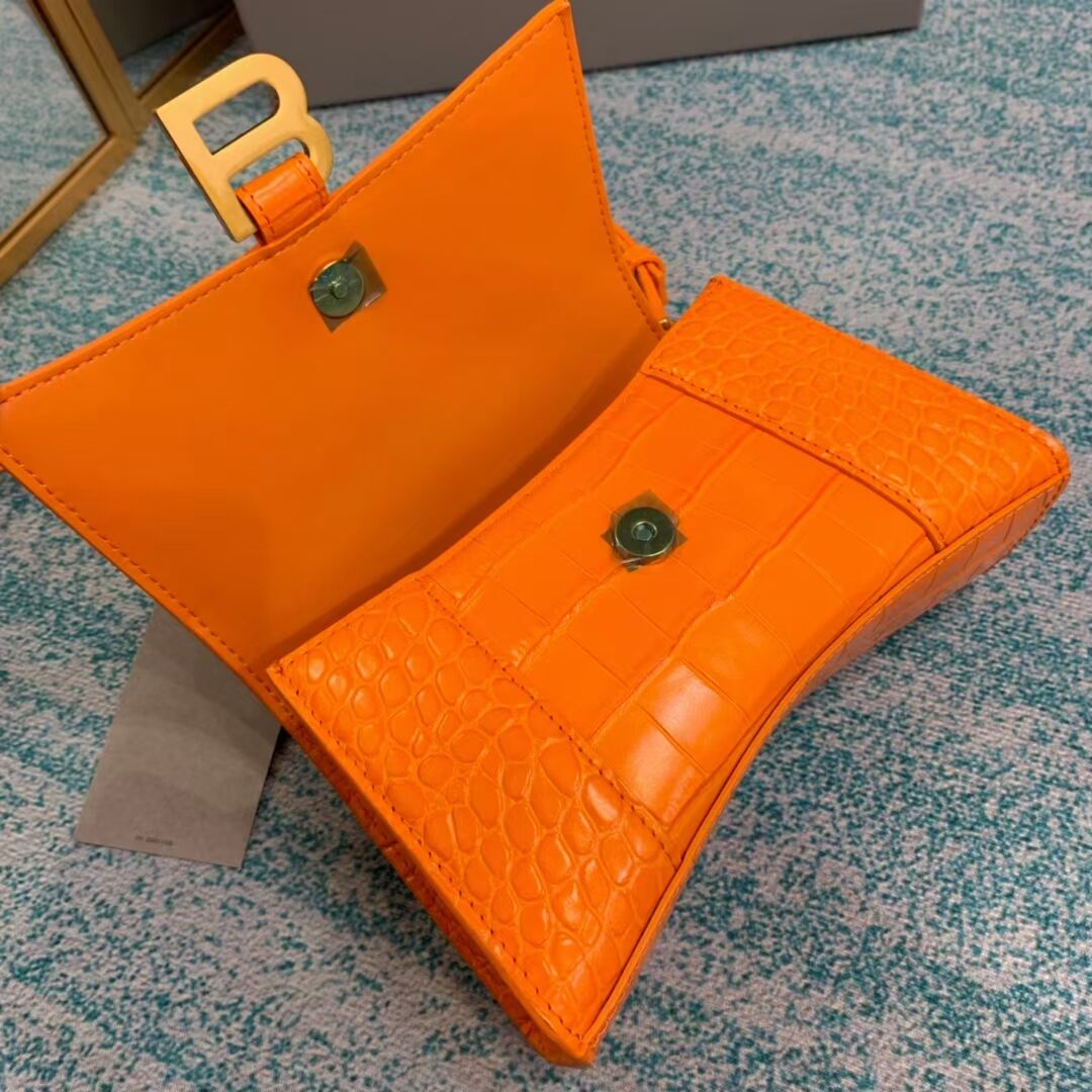 Balenciaga Hourglass XS Top Handle Bag 28331S orang