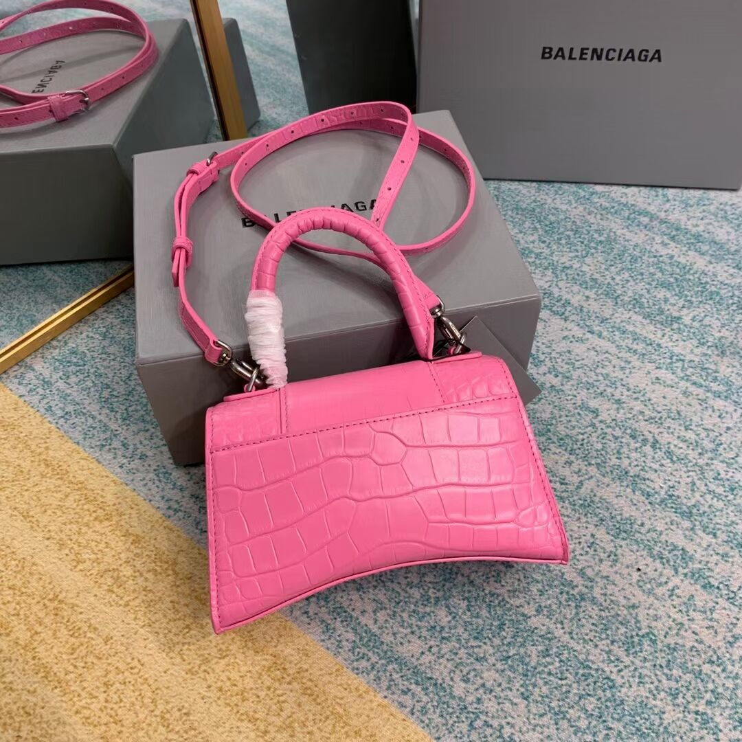 Balenciaga Hourglass XS Top Handle Bag 28331S pink