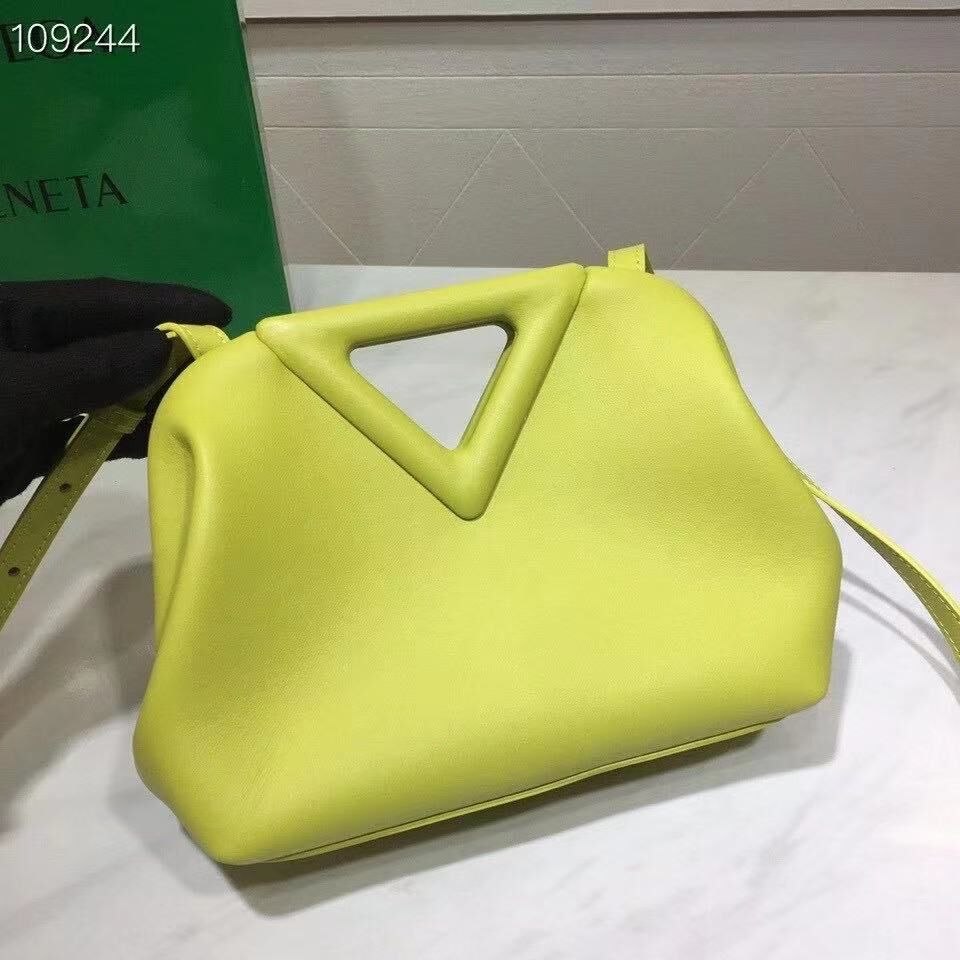 Bottega Veneta Small Point Top Hhandle Bag BV5693 Lemon 