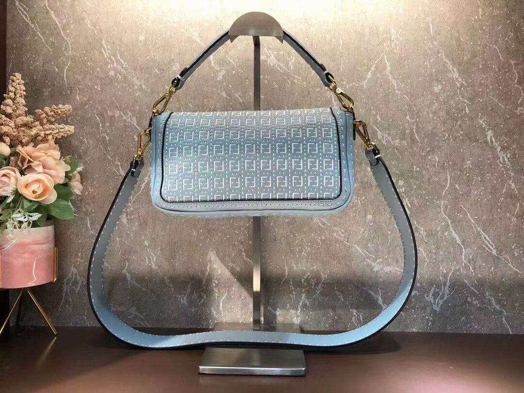 FENDI BAGUETTE Bag F1520 light blue