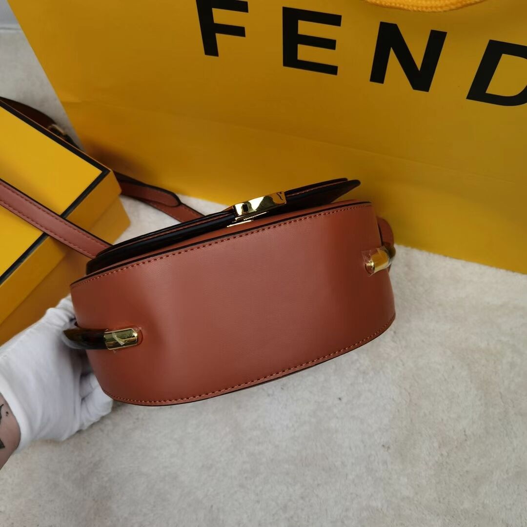 FENDI MOONLIGHT leather bag 8BT346A brown