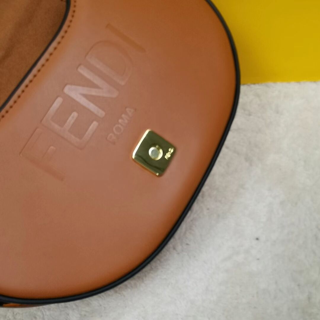 FENDI MOONLIGHT leather bag 8BT346A brown