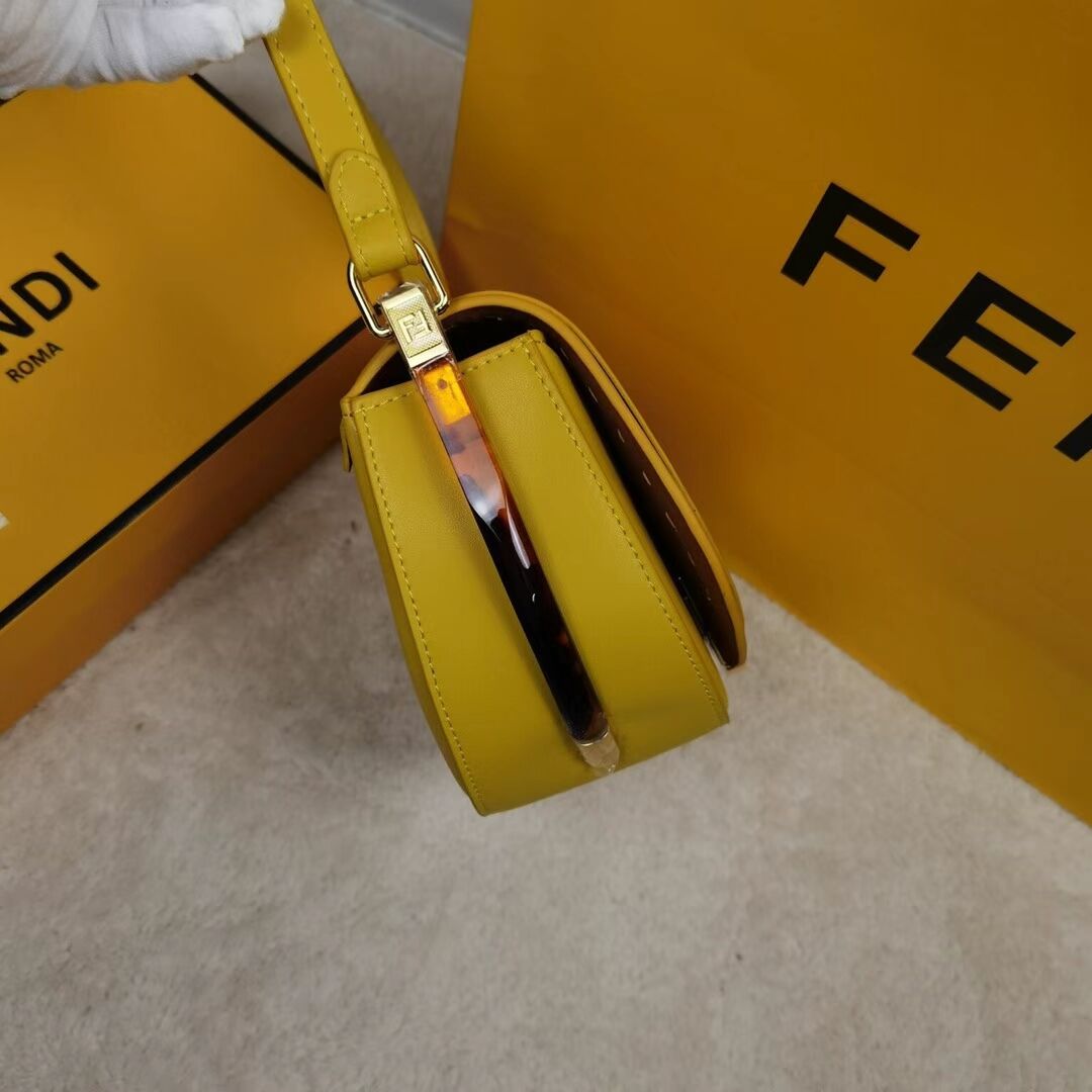 FENDI MOONLIGHT leather bag 8BT346A yellow