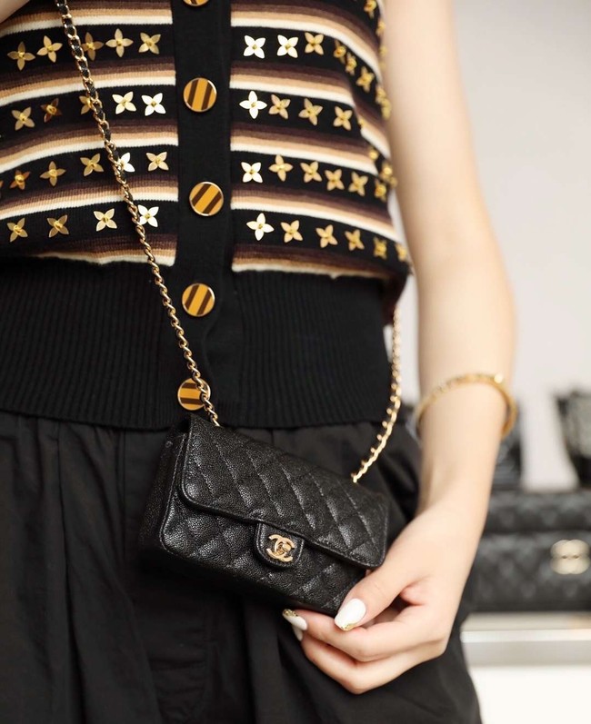 Chanel Mini Original Leather Bag 1116 Black