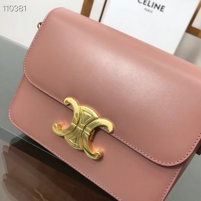 Celine TEEN TRIOMPHE BAG IN SHINY CALFSKIN MINERAL 188423 pink