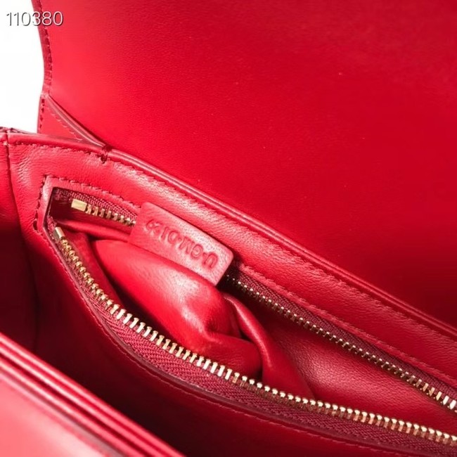 Celine TEEN TRIOMPHE BAG IN SHINY CALFSKIN MINERAL 188423 red