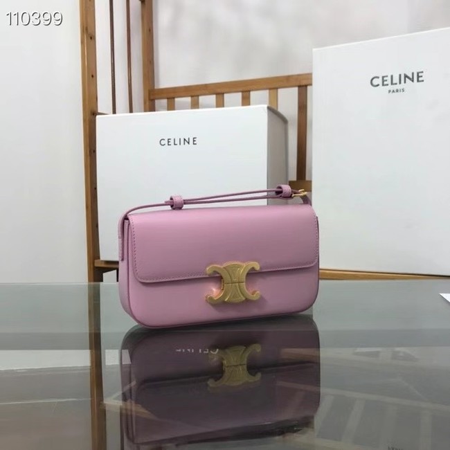 Celine TRIOMPHE SHOULDER BAG IN NATURAL CALFSKIN 194143 rose