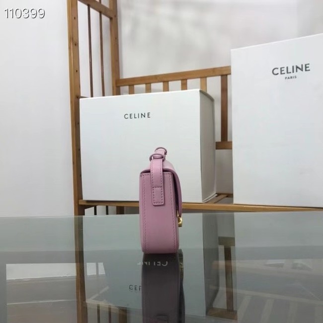 Celine TRIOMPHE SHOULDER BAG IN NATURAL CALFSKIN 194143 rose