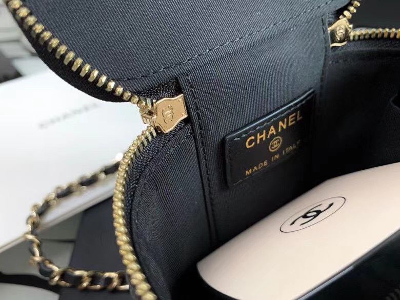 Chanel Original Caviar Leather Cosmetic Bag AP2195 Black