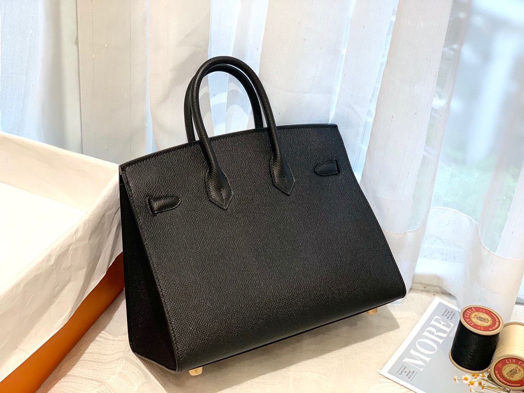 Hermes Birkin 25CM Epsom Bag Original Leather H25E Black