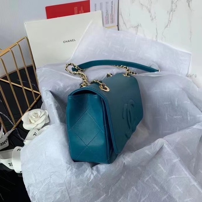 Chanel flap bag AS8830 blue