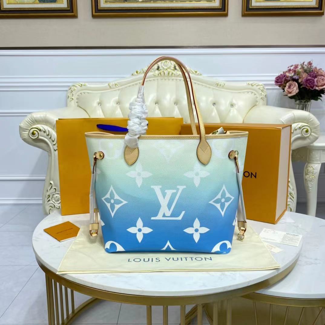 Louis Vuitton NEVERFULL MM M45678 blue