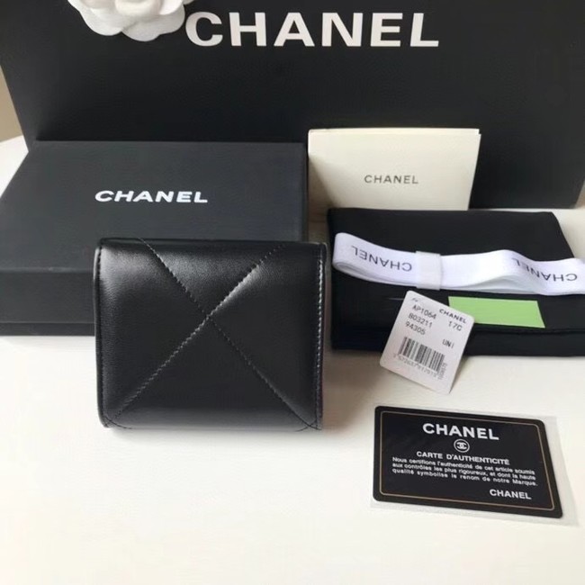 CHANEL 19 Wallet AP1064 black