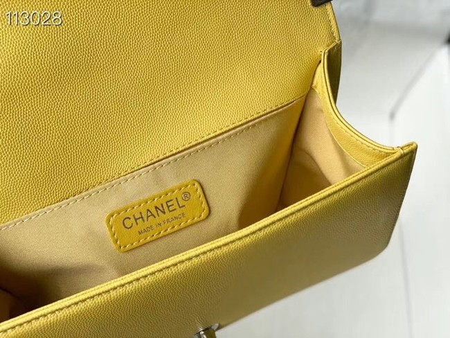 Chanel Le Boy Flap Shoulder Bag Original Leather A67086 yellow