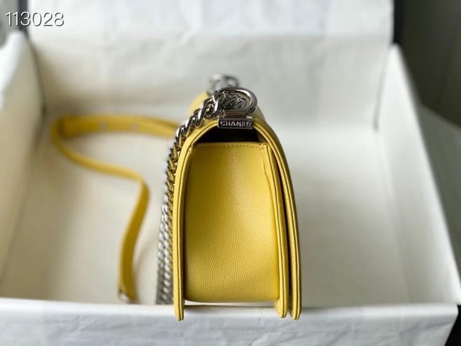 Chanel Le Boy Flap Shoulder Bag Original Leather A67086 yellow