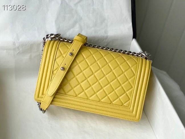 Chanel Le Boy Flap Shoulder Bag Original Leather A67086 yellow