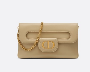 DIOR MEDIUM DIORDOUBLE BAG Gradient Calfskin M8641U Beige