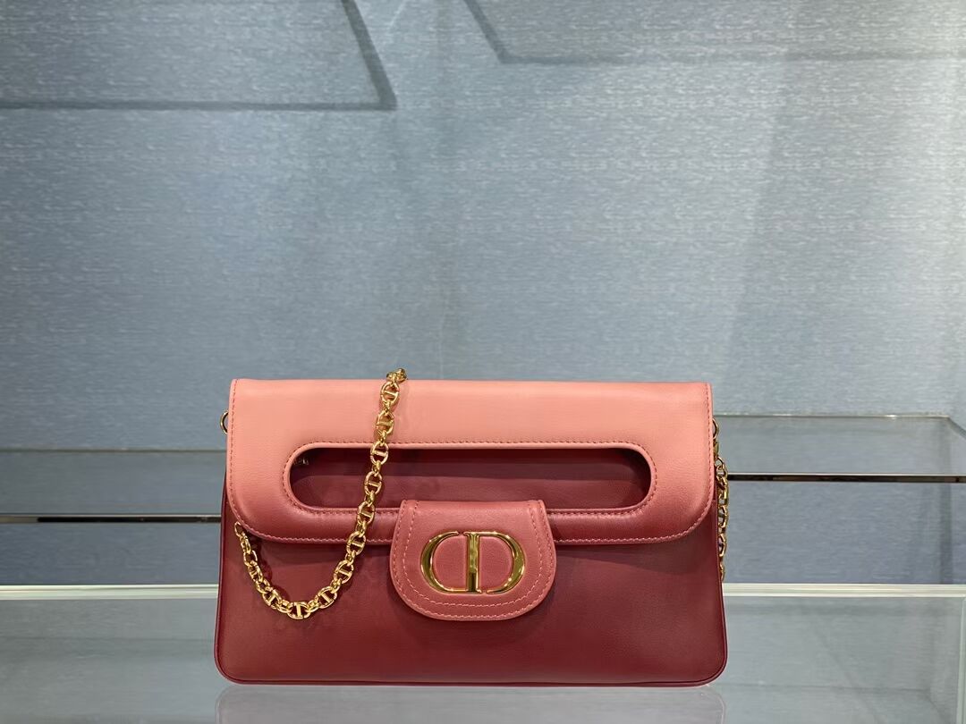 DIOR MEDIUM DIORDOUBLE BAG Gradient Calfskin M8641U Pink