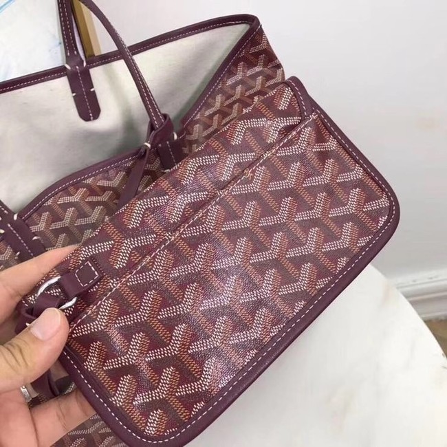 Goyard Calfskin Leather Tote Bag 20207 Wine