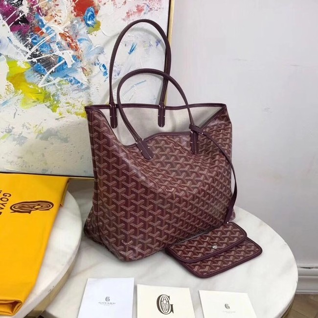 Goyard Calfskin Leather Tote Bag 20207 Wine