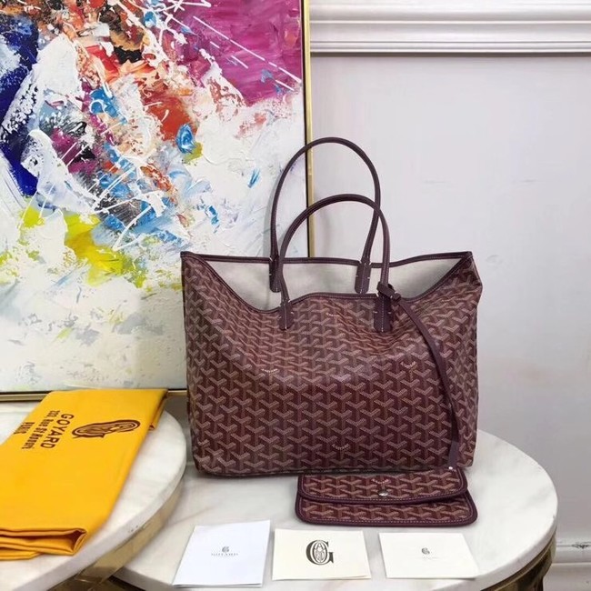 Goyard Calfskin Leather Tote Bag 20207 Wine