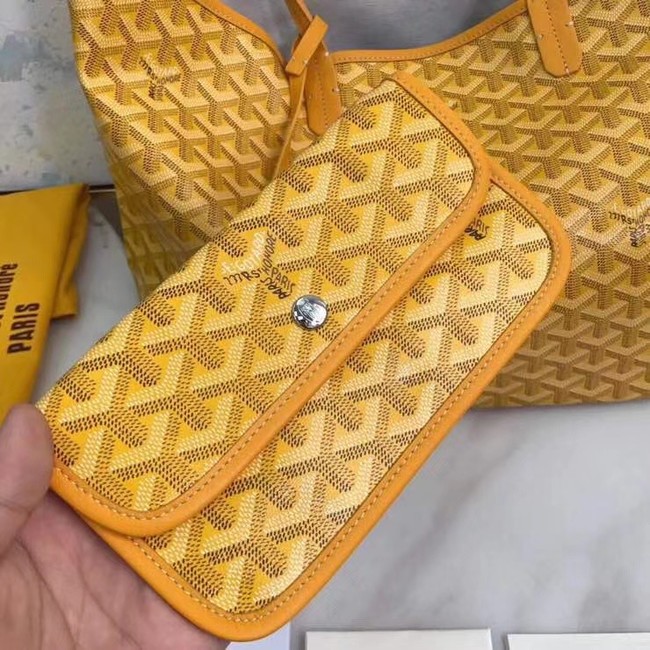 Goyard Calfskin Leather Tote Bag 20207 yellow