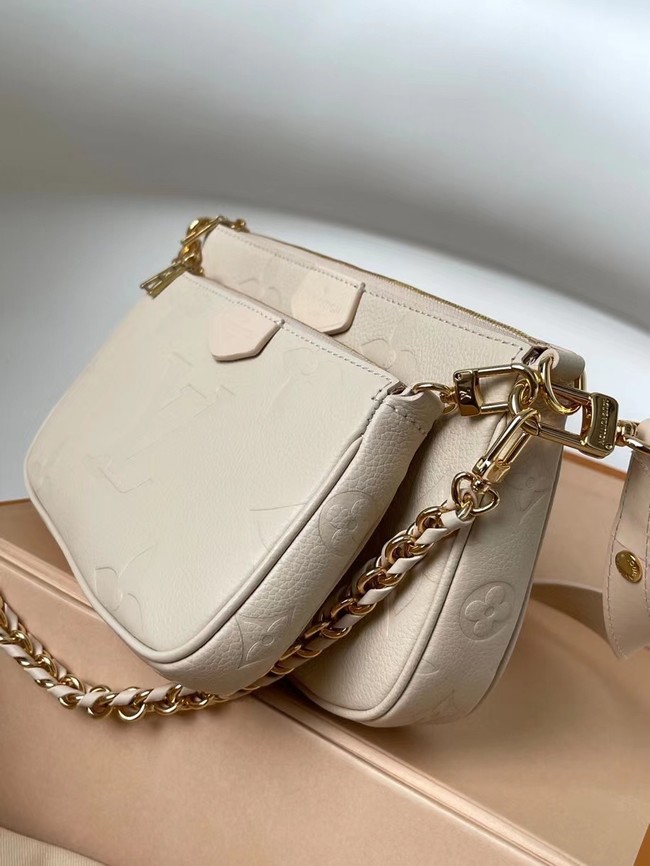 Louis Vuitton Monogram Empreinte Original Leather M44823 Cream