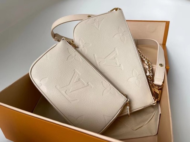 Louis Vuitton Monogram Empreinte Original Leather M44823 Cream