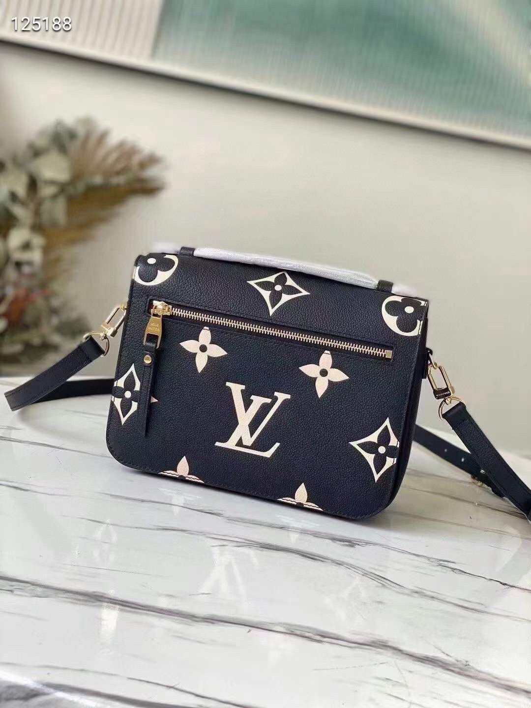 Louis vuitton original LV CRAFTY POCHETTE METIS Bag M45596 Black