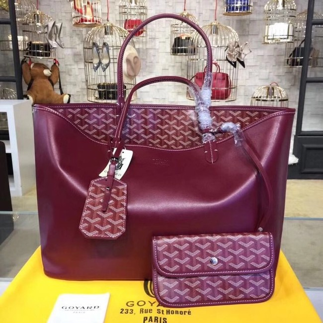 Goyard Calfskin Leather Tote Bag 20208 Wine